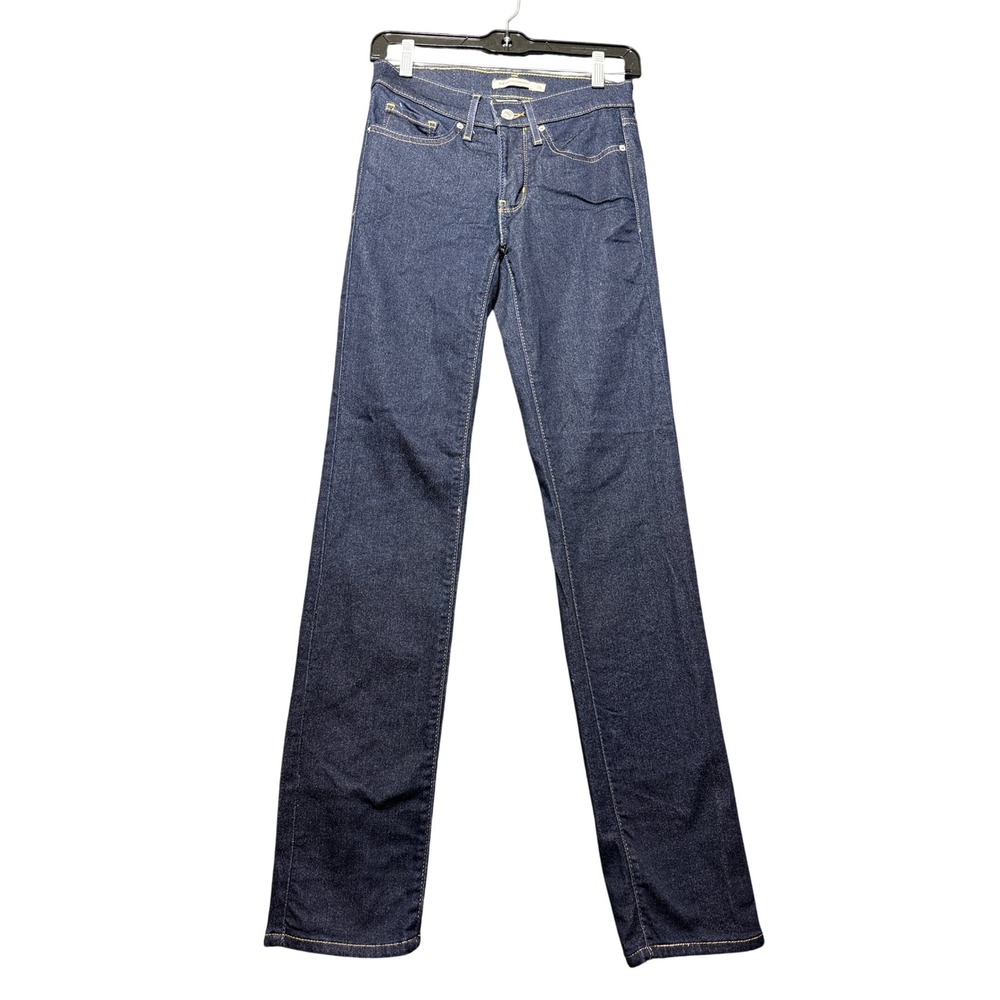 Levi's 314 Shaping Straight Jeans Womens 26 Dark Wash Excellent Straight Leg